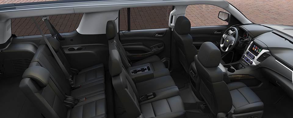 Luxury SUV Suburban with Black Tinted Window & Comfortable Leather Seats