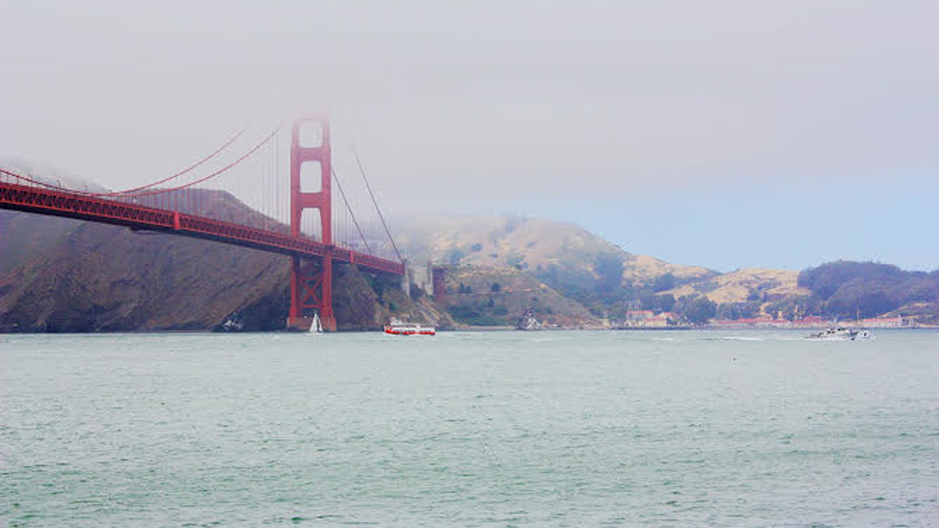 Golden Gate Bridge Suspension Bridge In San Francisco